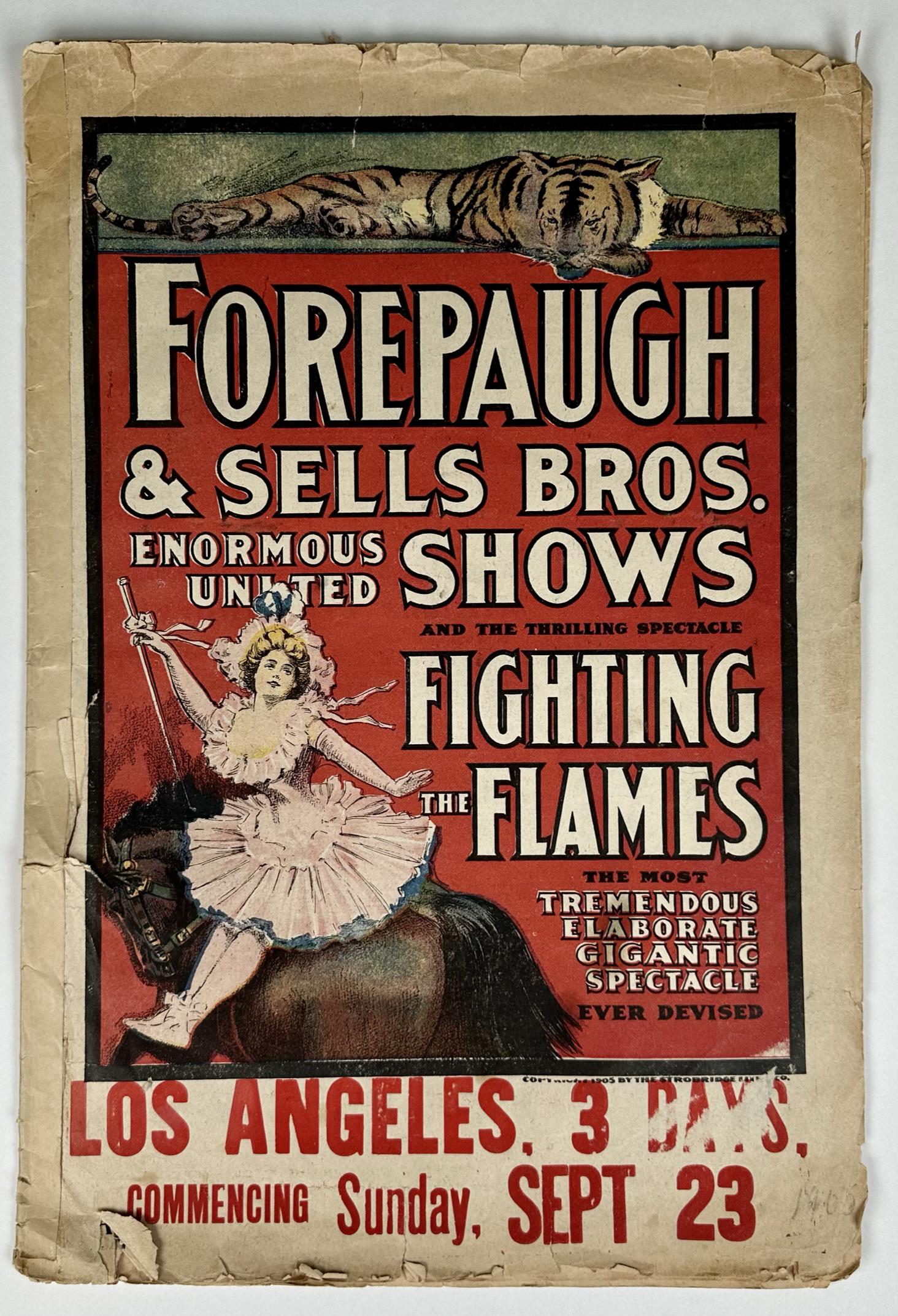 1905 FOREPAUGH & SELLS BROS. CIRCUS COURIER (1 of 3)