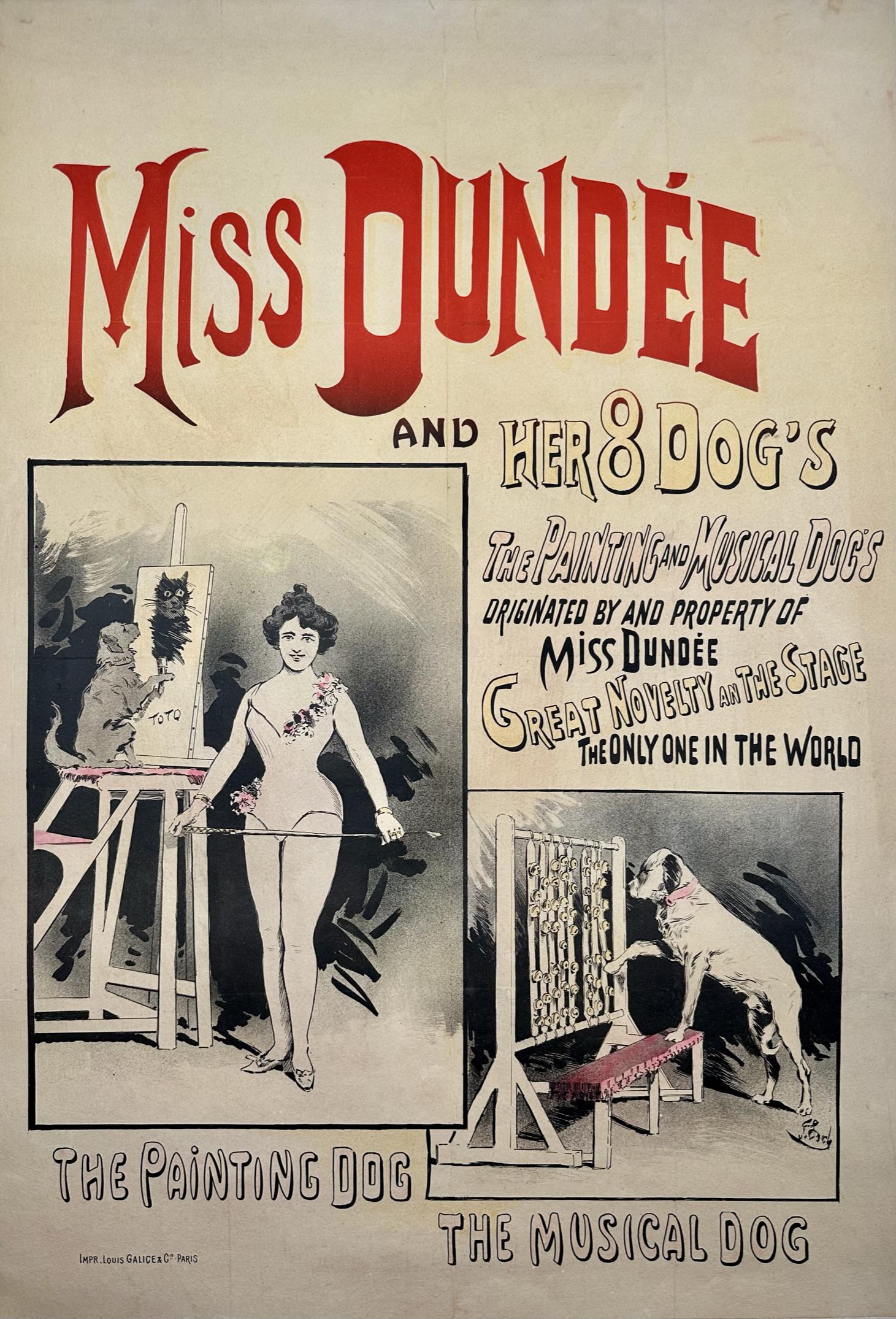 MISS DUNDEE AND HER 8 DOGS POSTER (1 of 1)