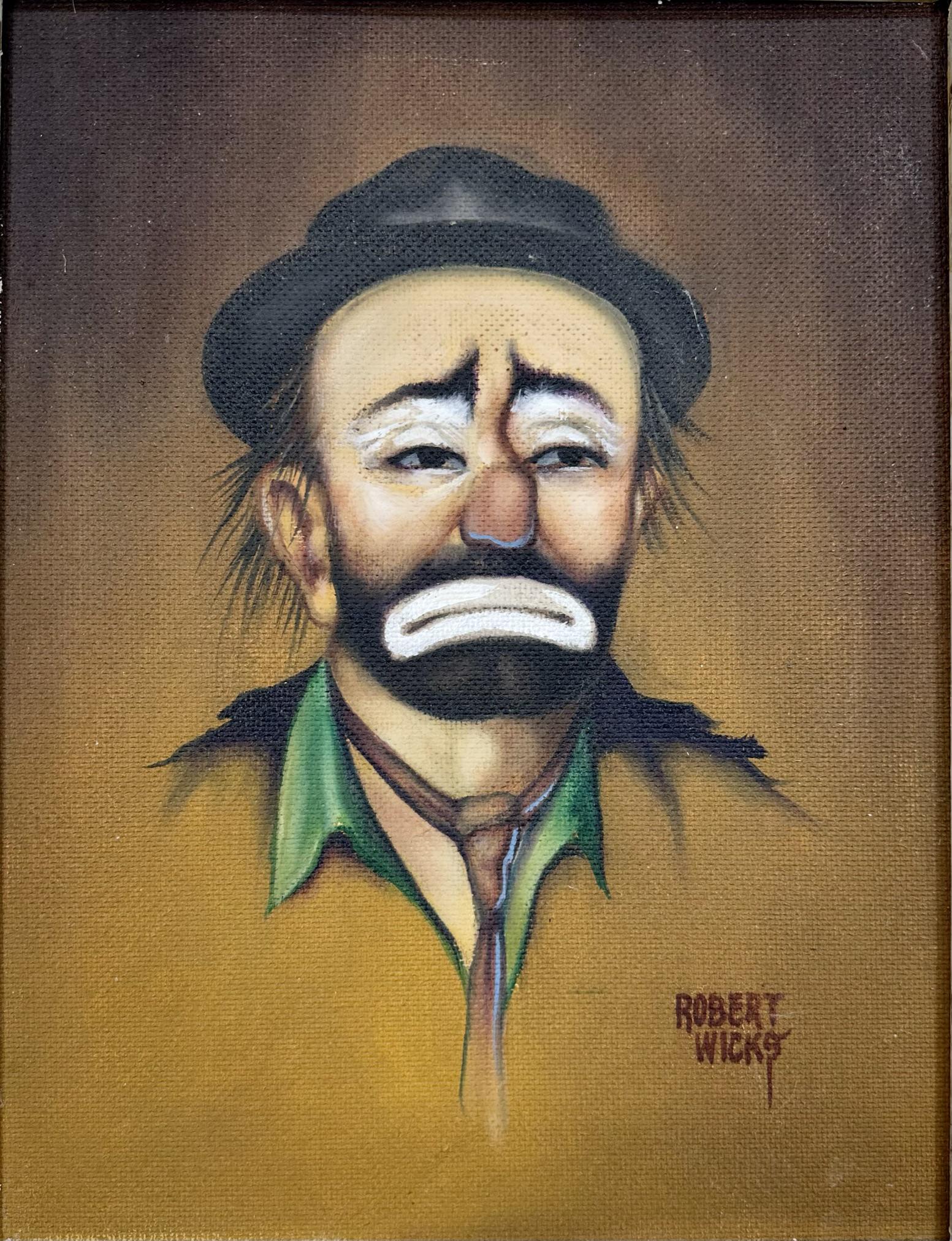 ROBERT WICKS PAINTING OF EMMETT KELLY (1 of 2)
