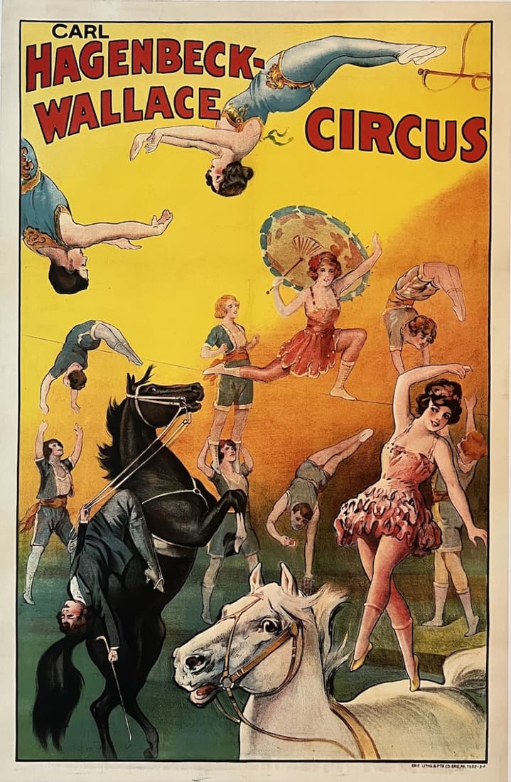 CARL HAGENBECK-WALLACE CIRCUS POSTER (1 of 1)