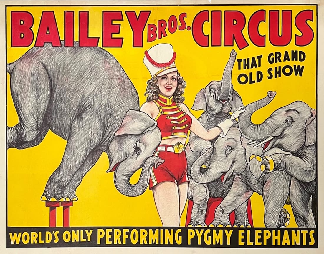 BAILEY BROS CIRCUS POSTER (1 of 1)