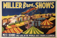 MILLER BROS SHOWS CIRCUS POSTER