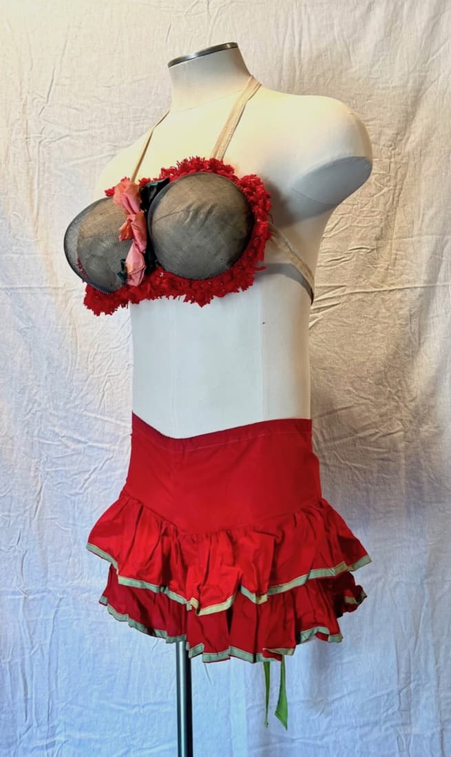 ALBERT WHITE, CLOWN 2 PIECE DRAG COSTUME, circa 1960's (1 of 4)