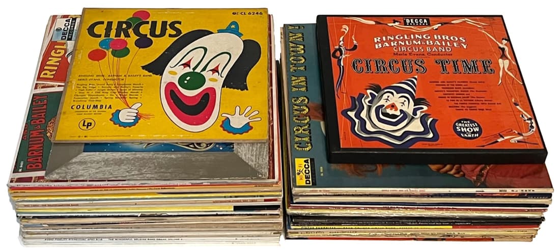 CIRCUS PHONOGRAPH RECORD COLLECTION [LOT 50+ PCS] (1 of 1)
