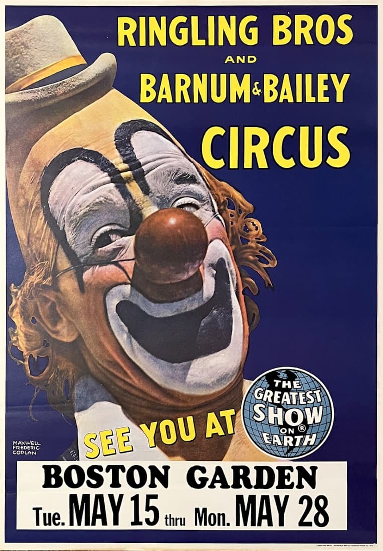 RINGLING BROS AND BARNUM & BAILEY CIRCUS POSTER, 1973 (1 of 1)