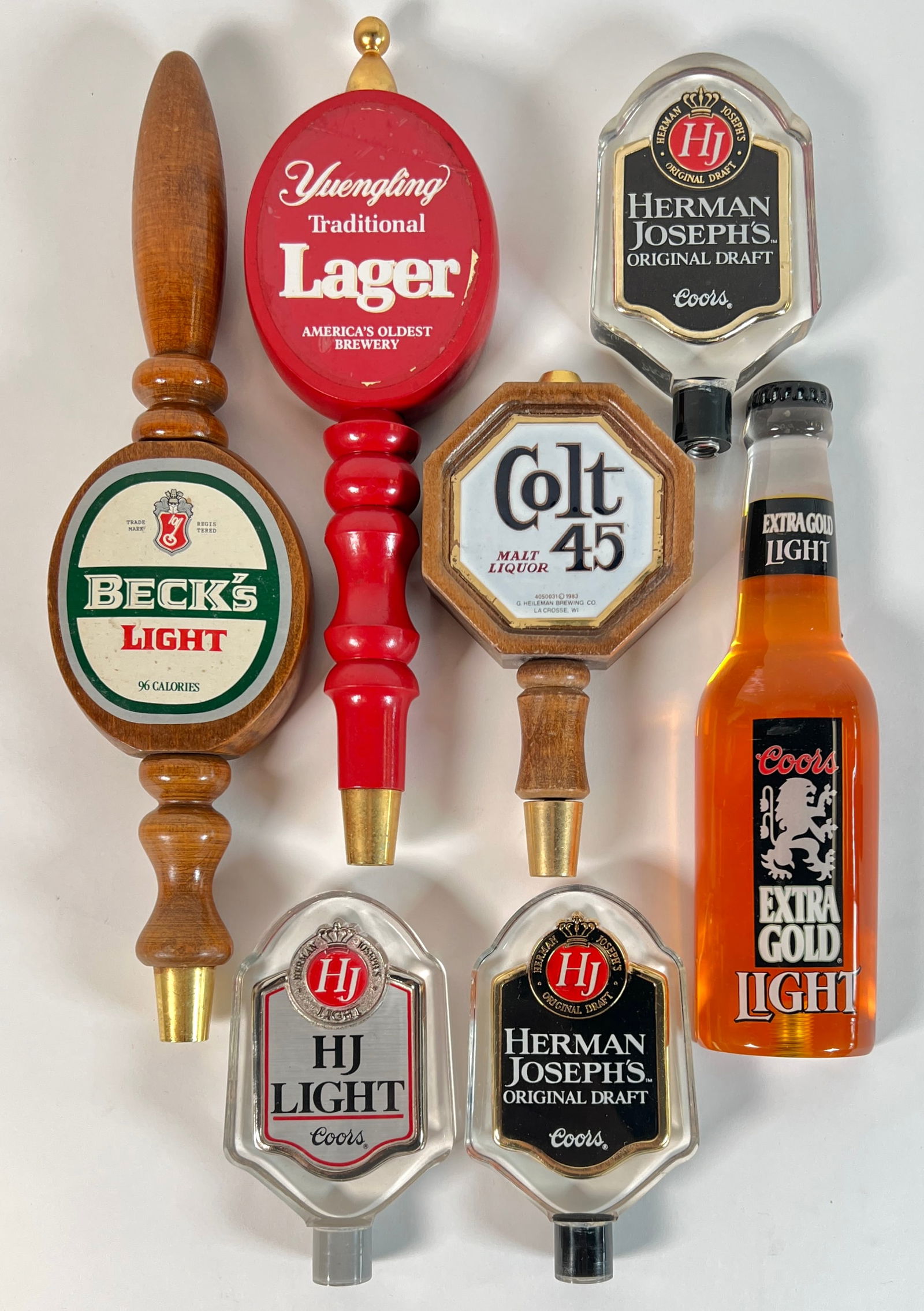 COLLECTION OF BEER TAP HANDLES: SEE TITLE