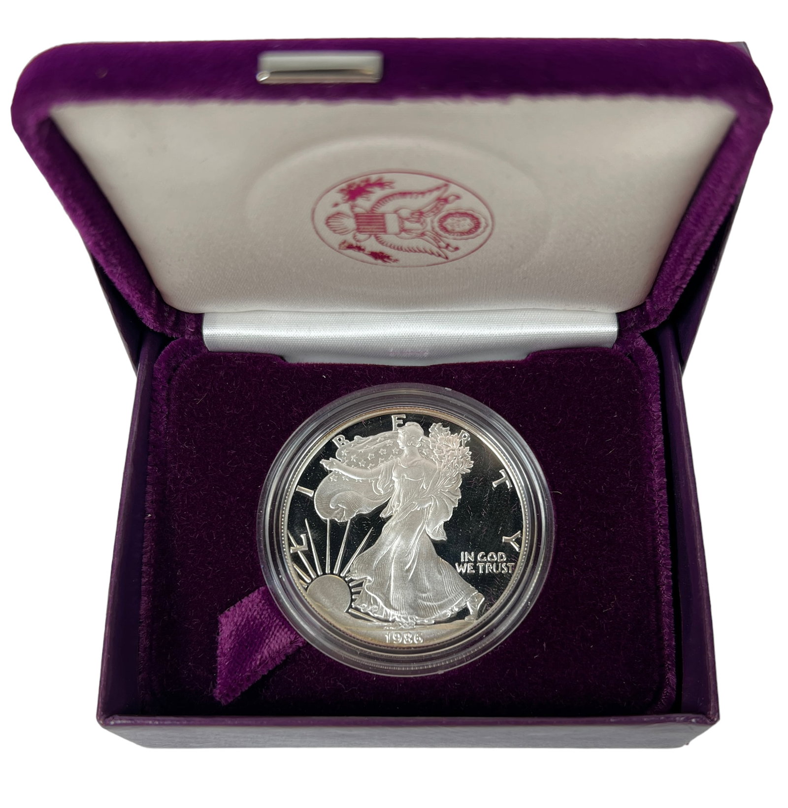 1986 AMERICAN SILVER EAGLE PROOF: OGP