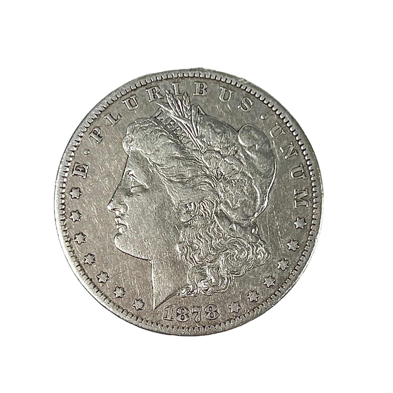 1878-CC MORGAN SILVER DOLLAR: CARSON CITY SILVER DOLLAR, XF.
