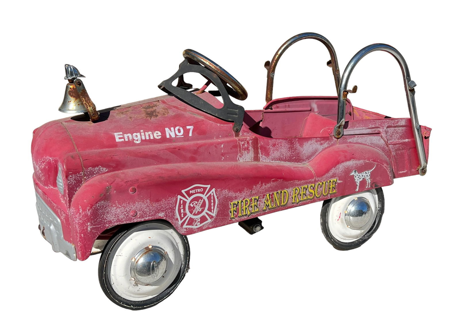 IN-STEP ENGINE NO. 7 PEDAL CAR: PLAY WEAR, PATINA