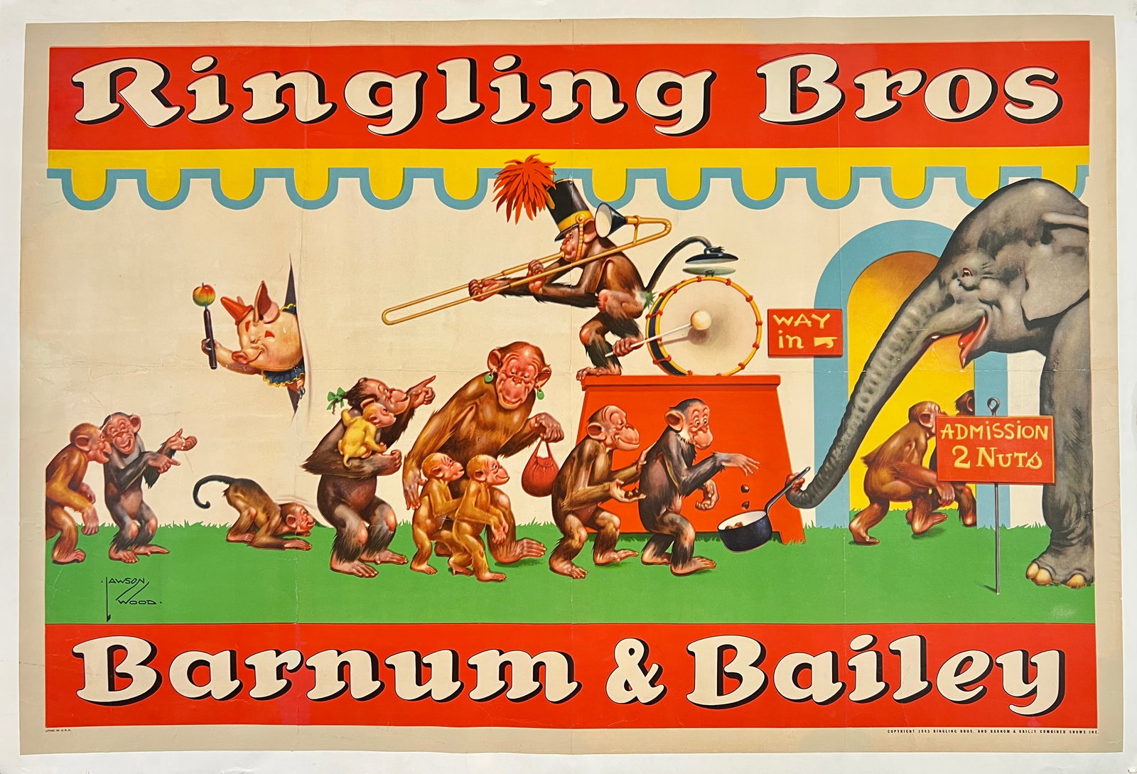RINGLING BROS. BARNUM BAILEY CIRCUS POSTER (1 of 1)