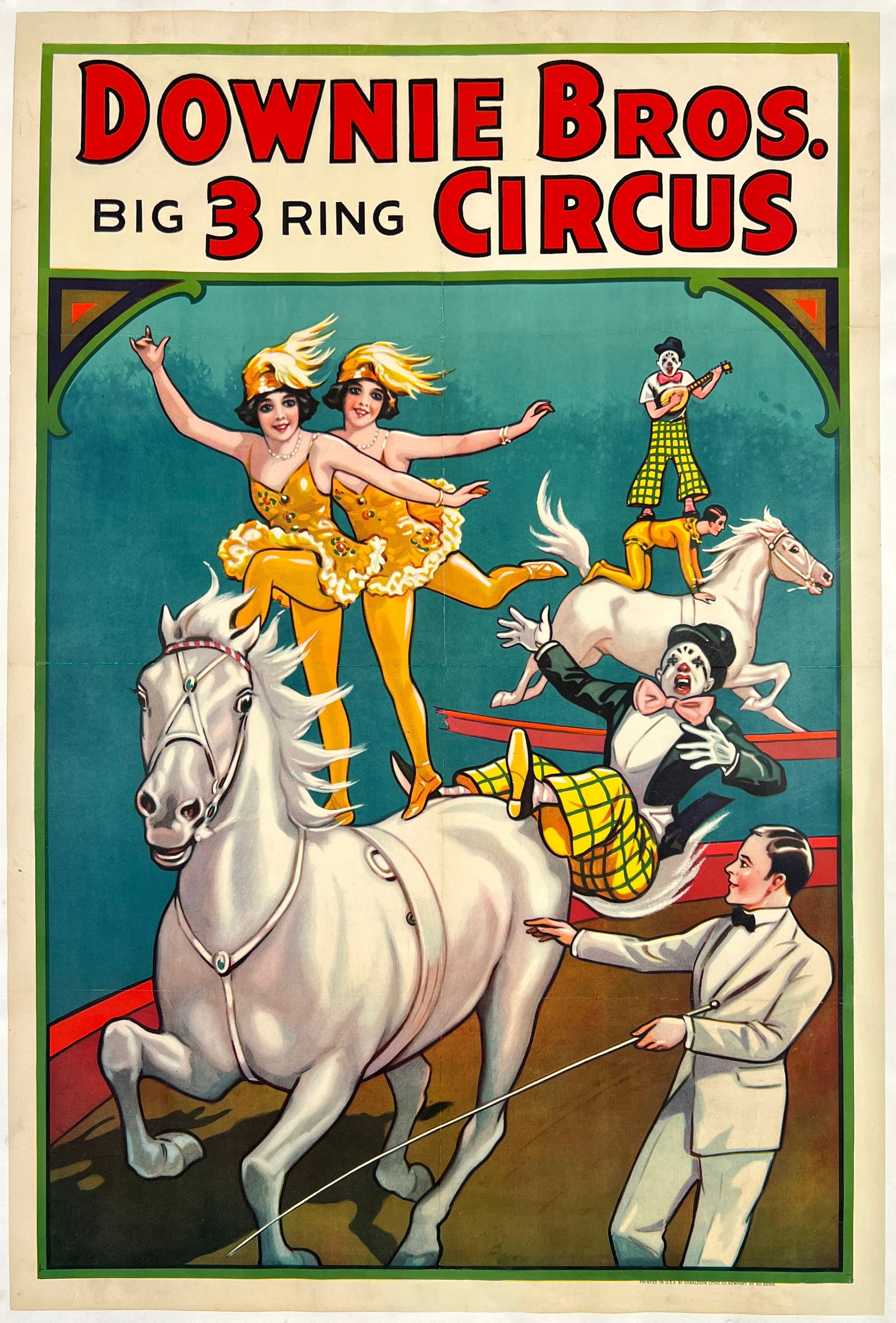 DOWNIE BROS. BIG 3 RING CIRCUS POSTER (1 of 1)