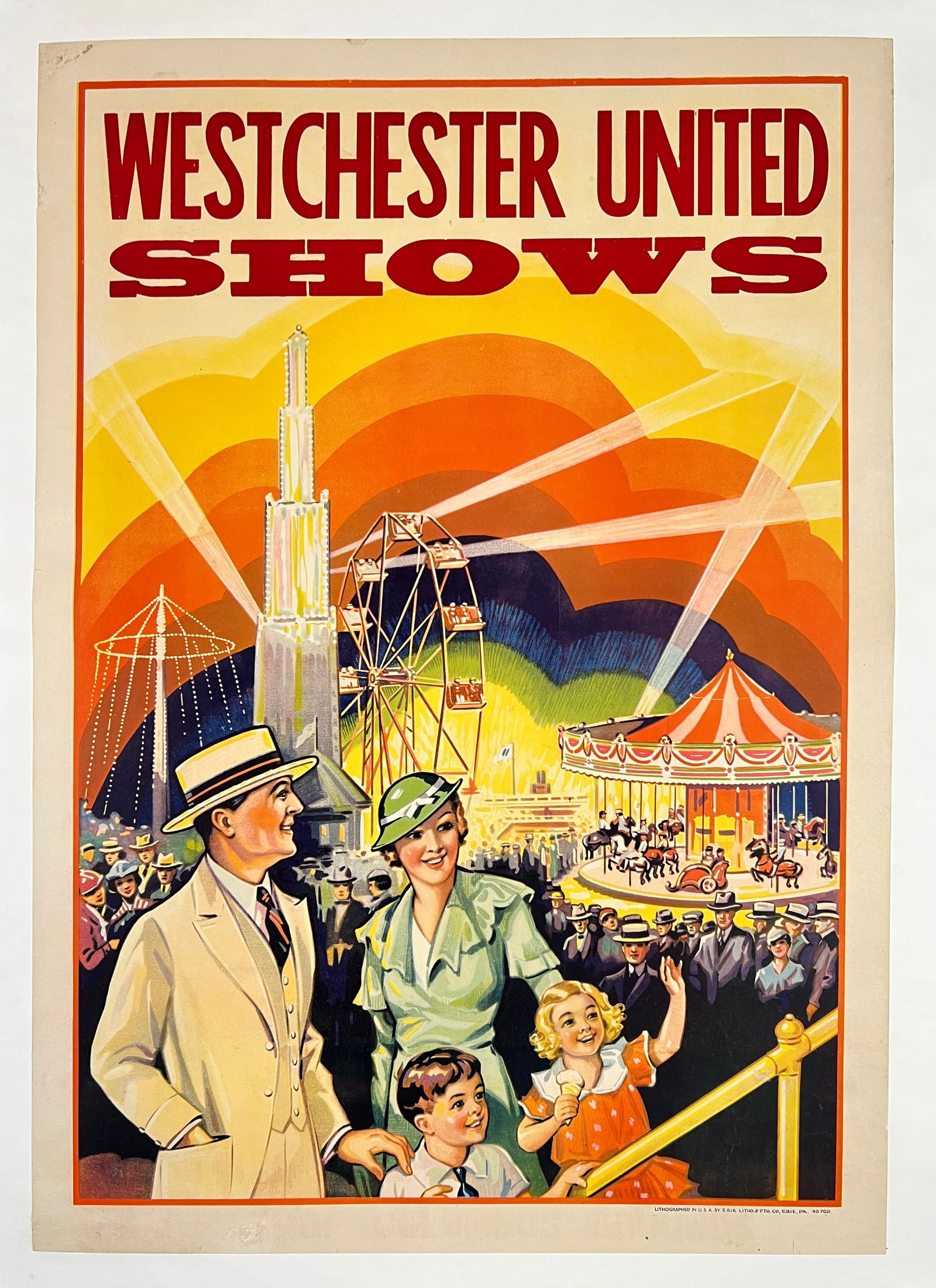 WESTCHESTER UNITED SHOWS CARNIVAL POSTER (1 of 1)