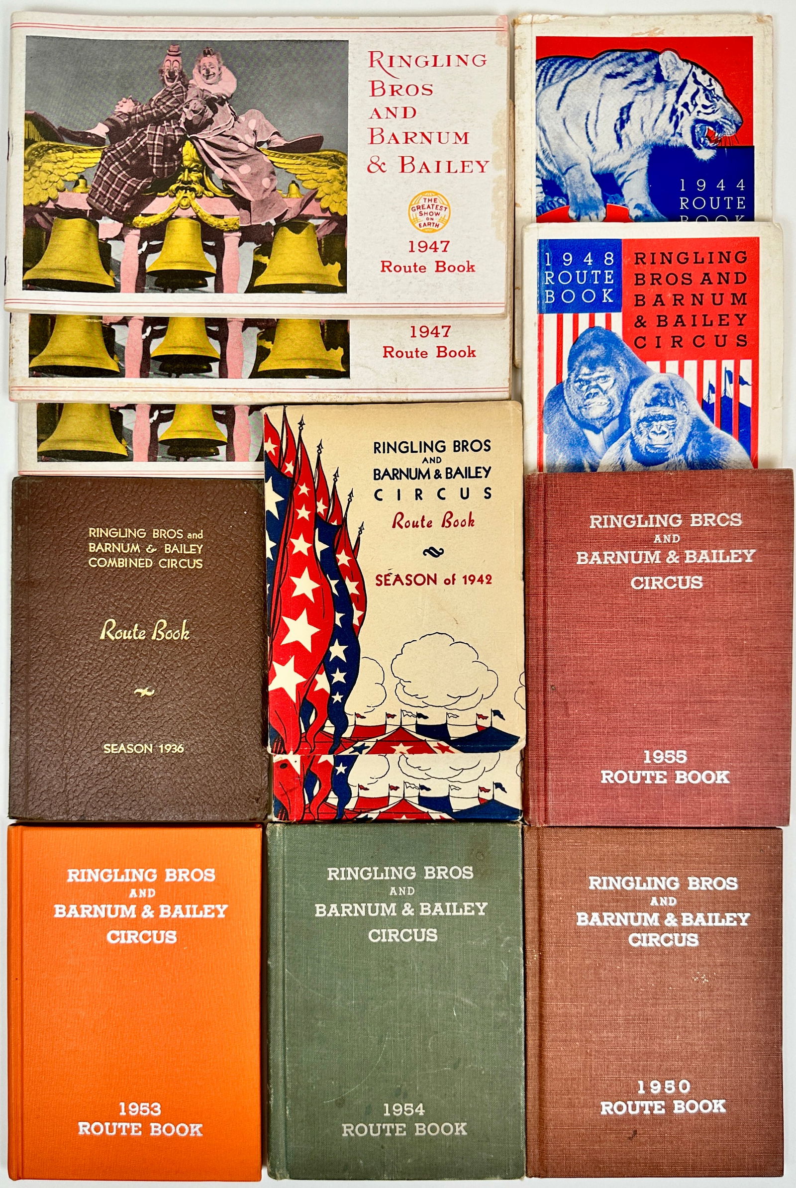 RINGLING BROS. BARNUM BAILEY CIRCUS ROUTE BOOKS (1 of 1)