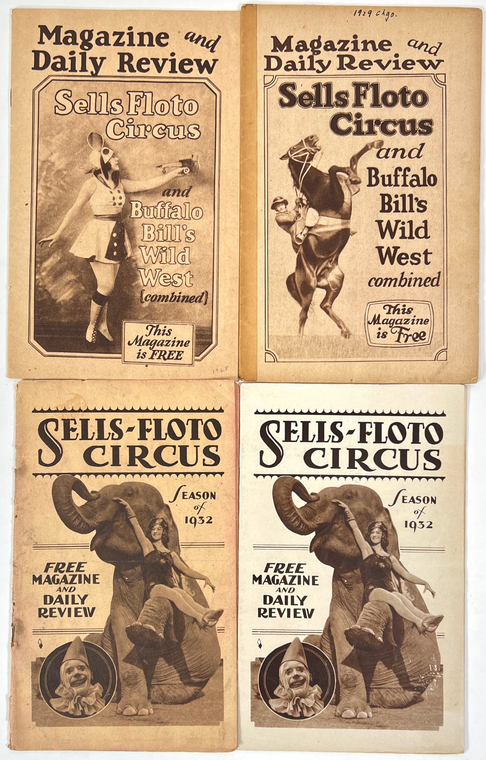 SELLS-FLOTO CIRCUS MAGAZINE & DAILY REVIEW (1 of 1)
