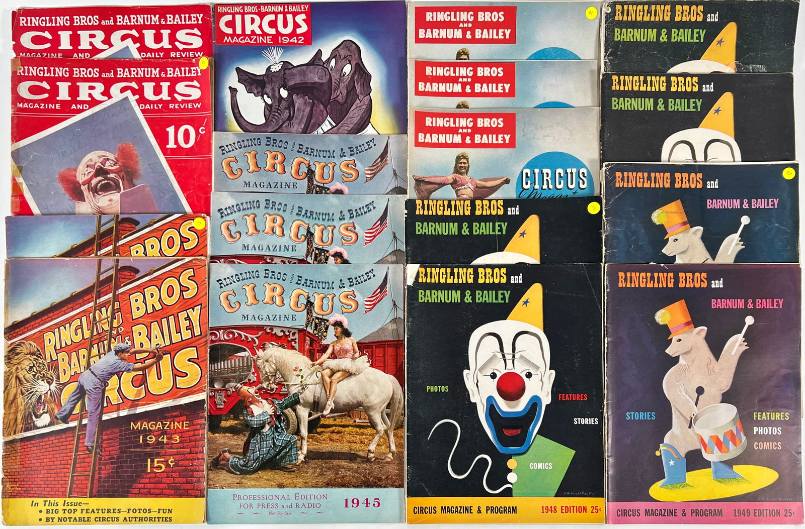 RINGLING BARNUM CIRCUS PROGRAM COLLECTION (1 of 1)
