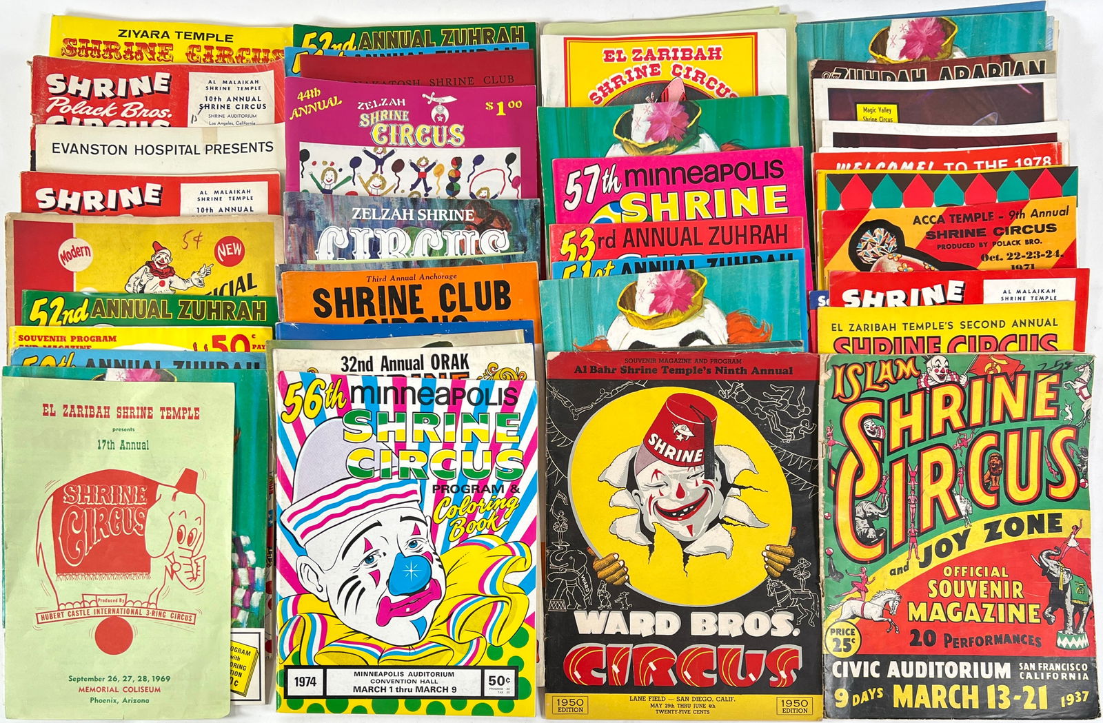 LARGE COLLECTION OF CIRCUS PROGRAMS (1 of 1)