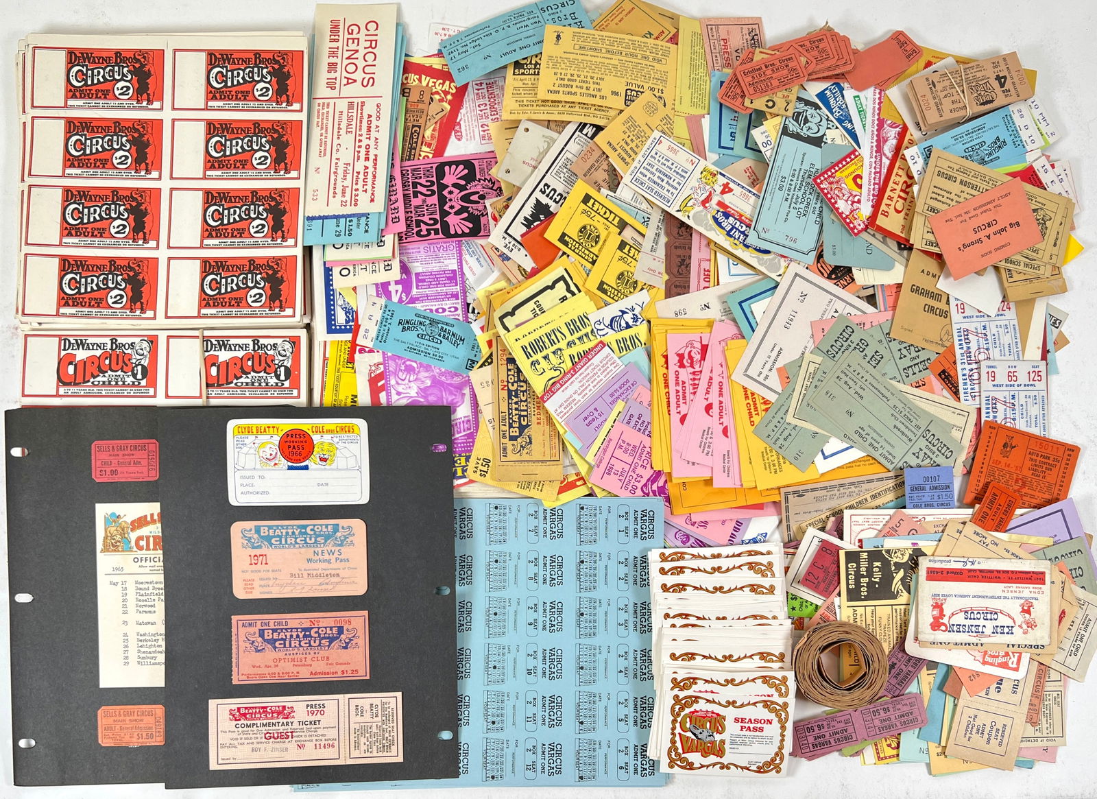CIRCUS TICKET AND PASS COLLECTION (1 of 1)