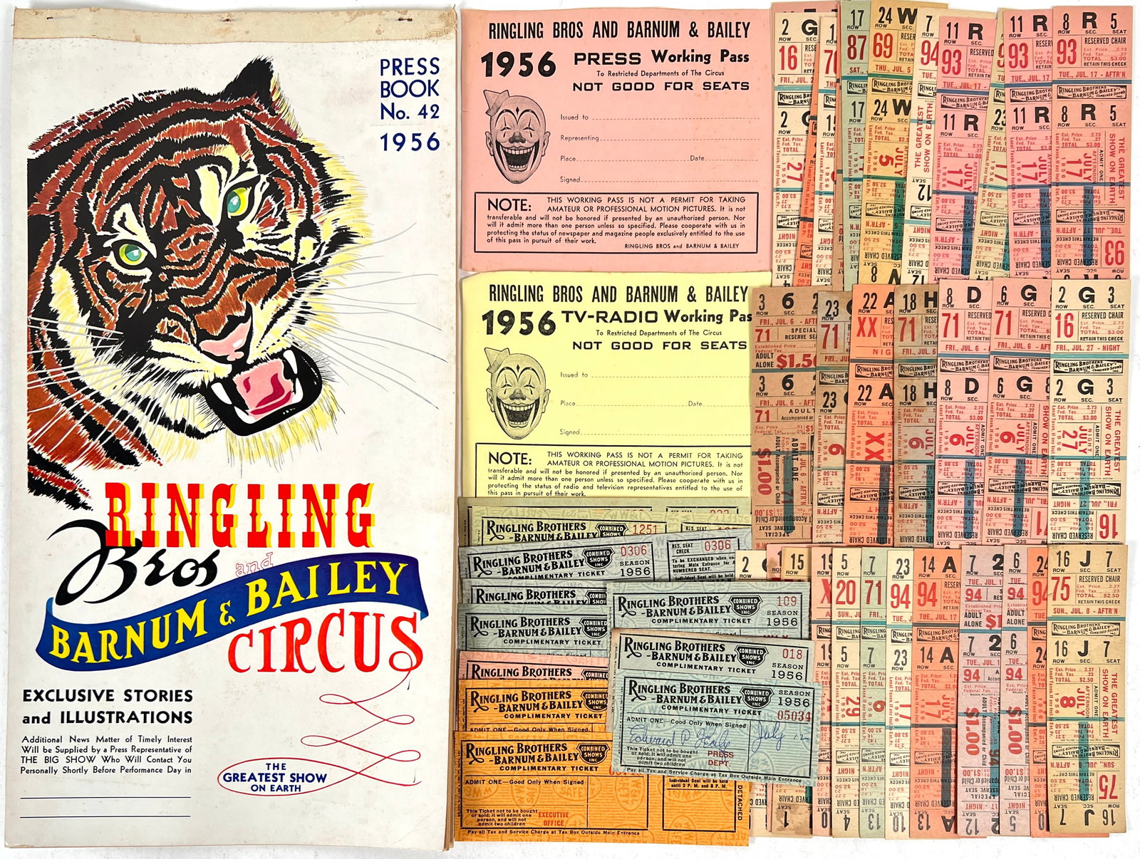 1956 RINGLING BARNUM BAILEY CIRCUS COLLECTION (1 of 2)