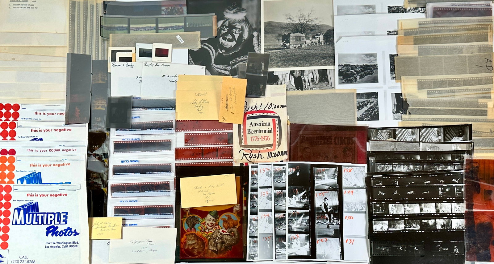 COLLECTION OF CIRCUS FILM NEGATIVES (1 of 3)