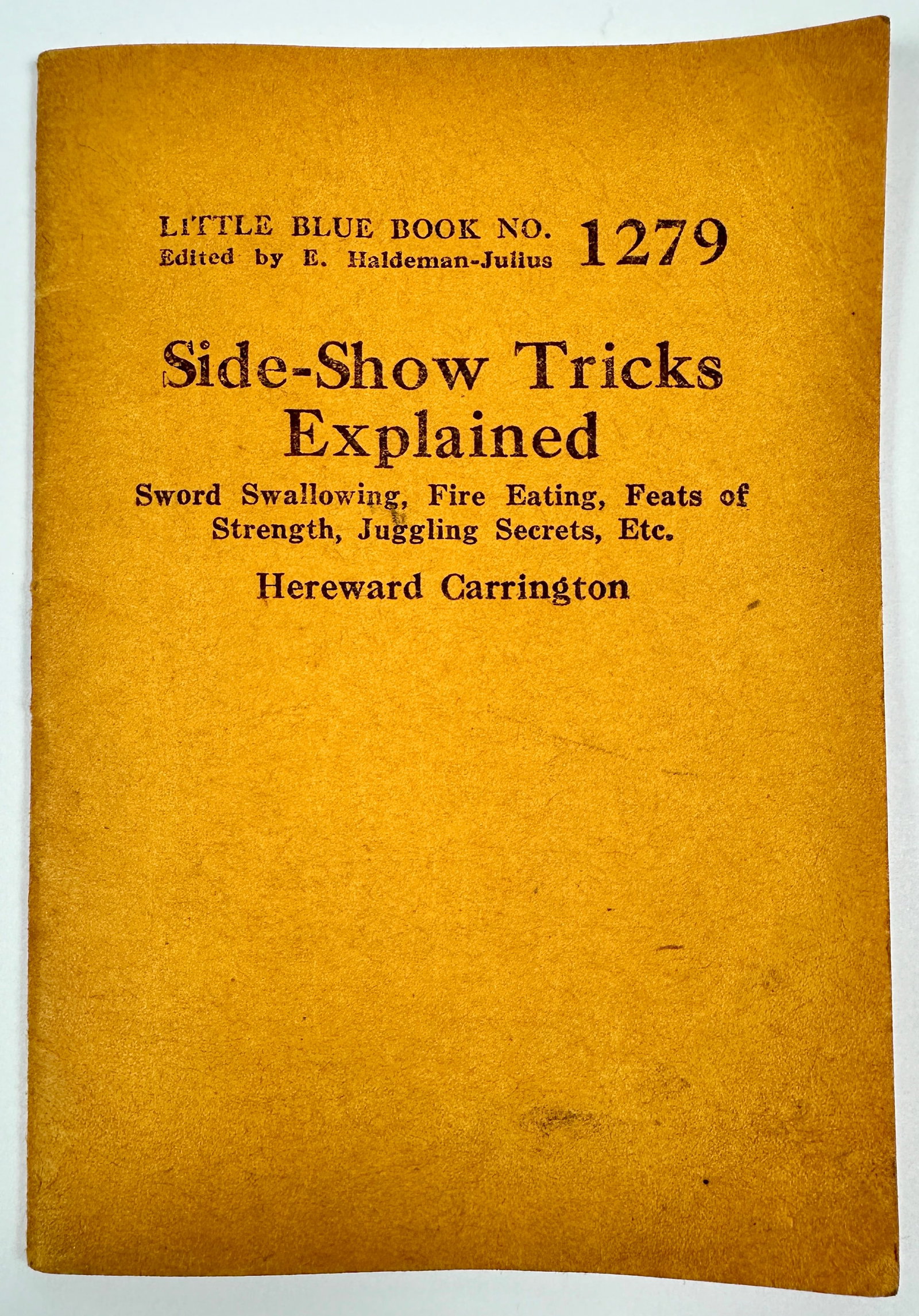 SIDE-SHOW TRICKS EXPLAINED (1 of 3)