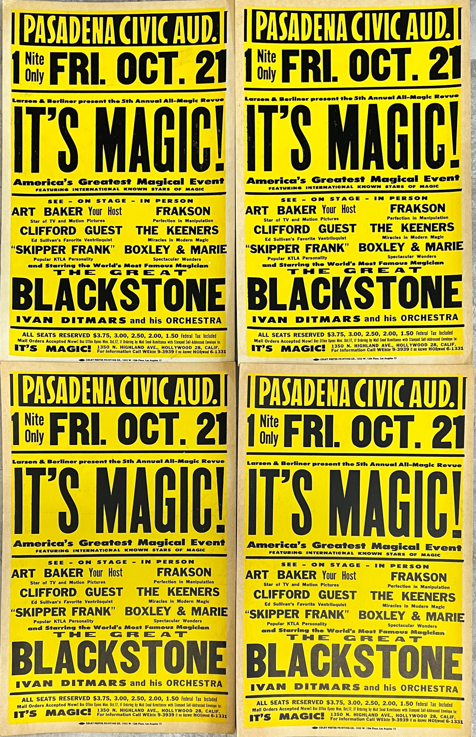 MAGIC - BLACKSTONE WINDOW CARDS (1 of 1)
