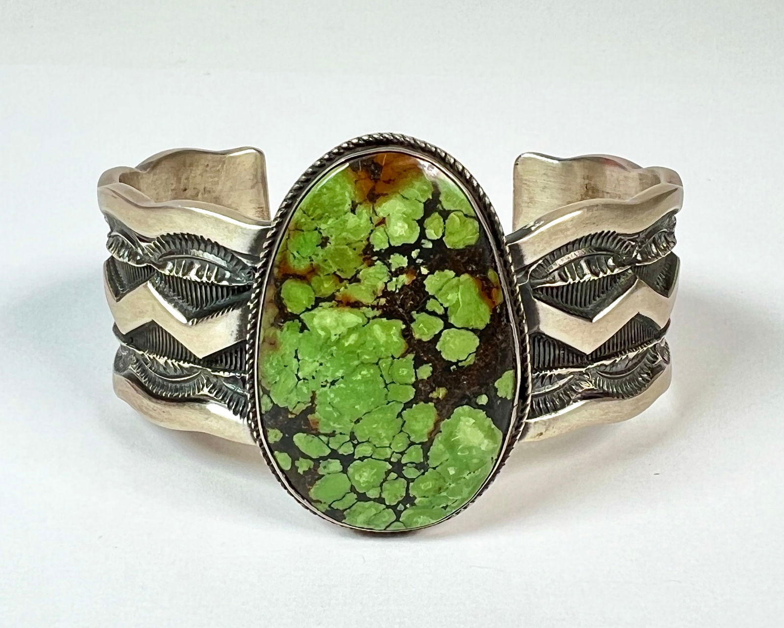 MARK ANTIA STERLING TURQUOISE BRACELET (1 of 2)