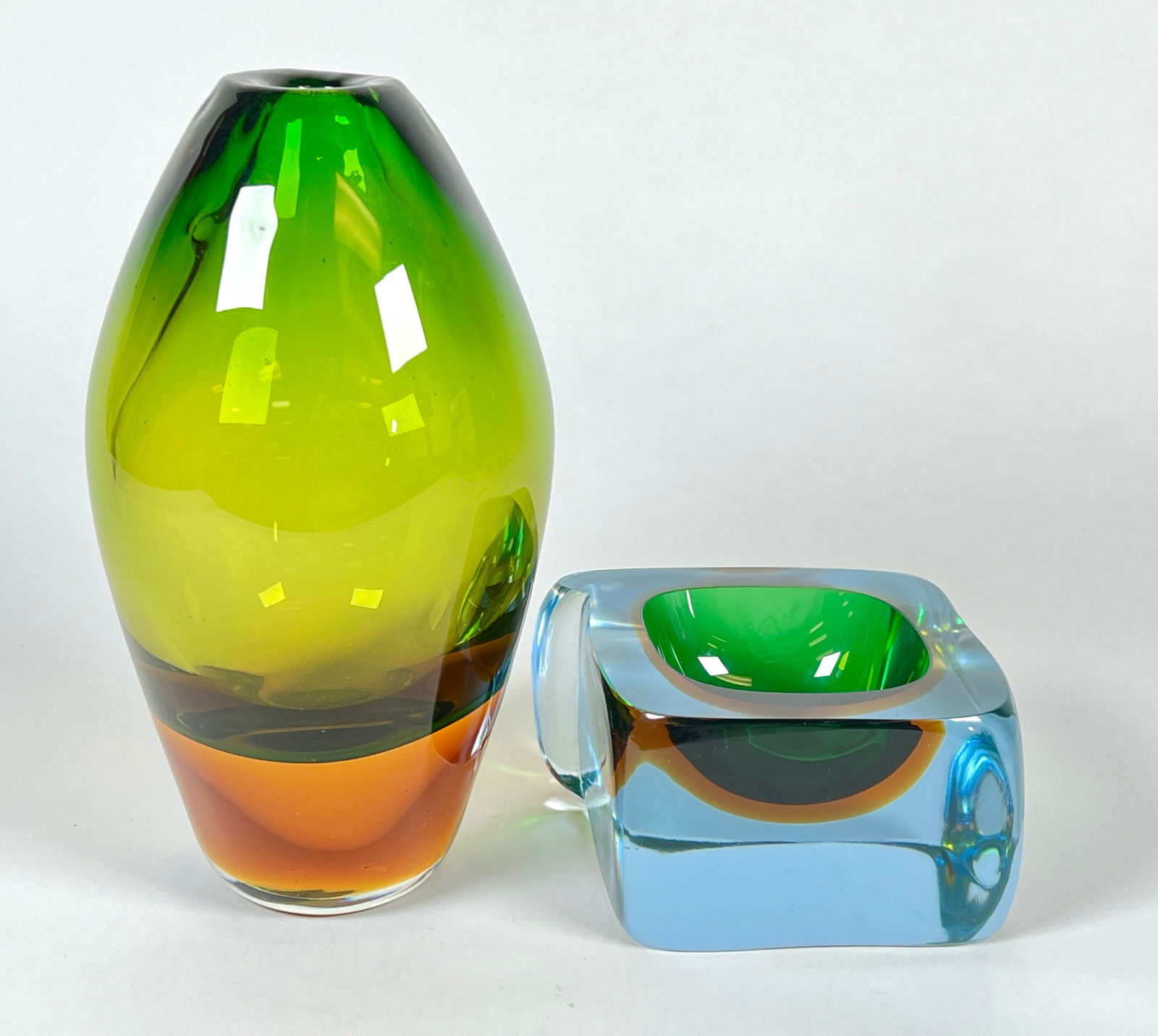 MURANO ART GLASS PAIR (1 of 1)