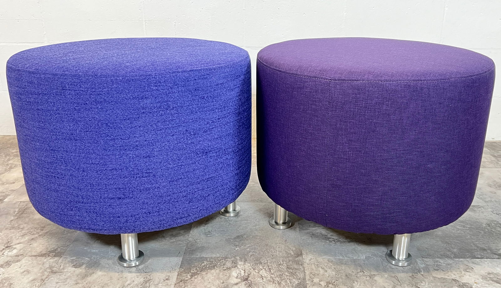 STEELCASE OTTOMANS IN PURPLE (1 of 1)