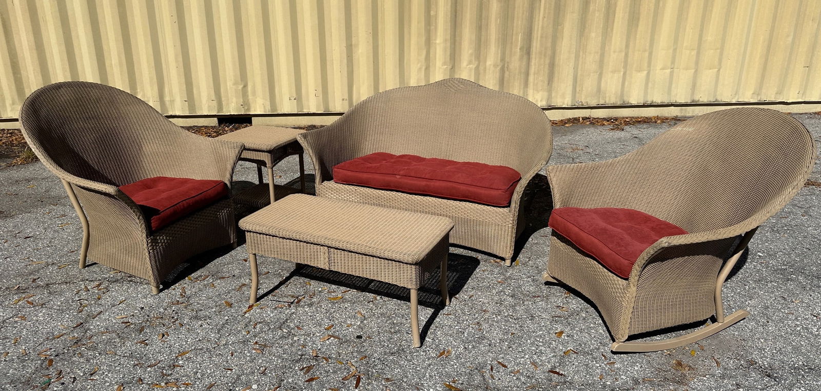 RATTAN WICKER PATIO GROUPING (1 of 3)