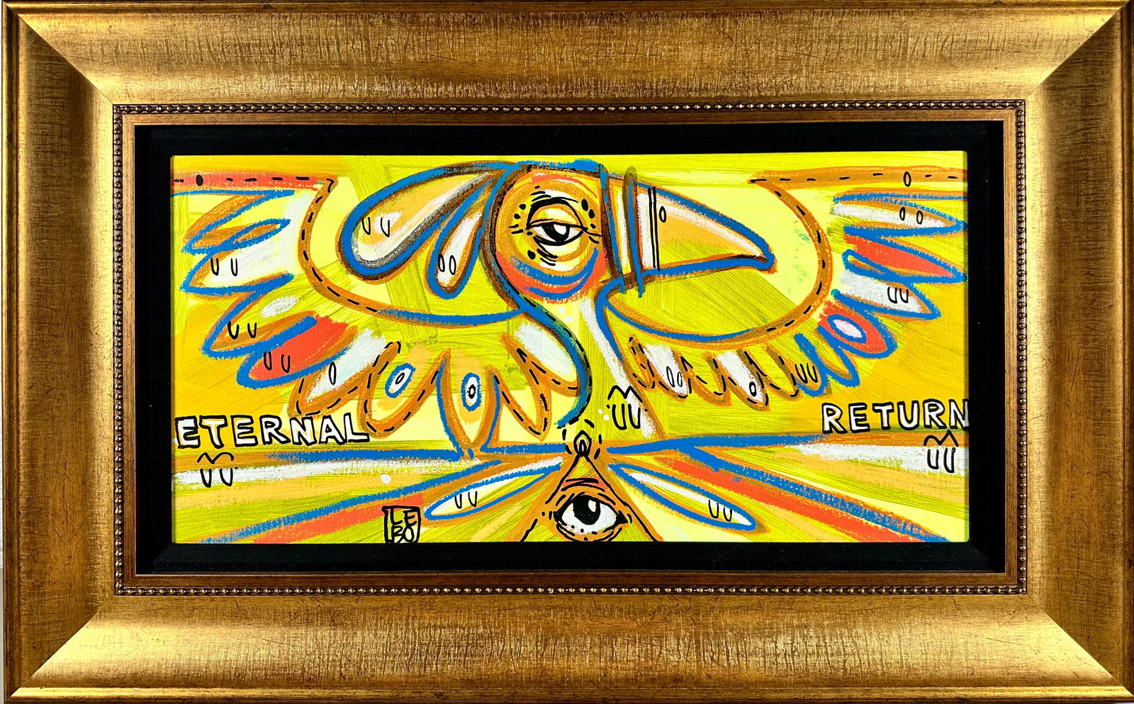 LEBO - DAVID LE BATARD MIXED MEDIA ARTWORK (1 of 3)