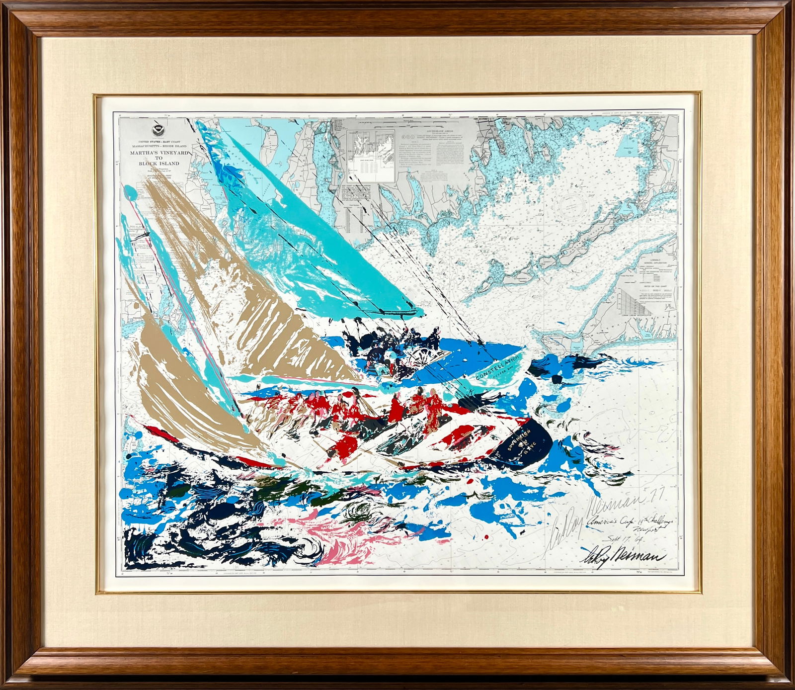 LEROY NEIMAN AMERICA'S CUP LITHOGRAPH (1 of 2)