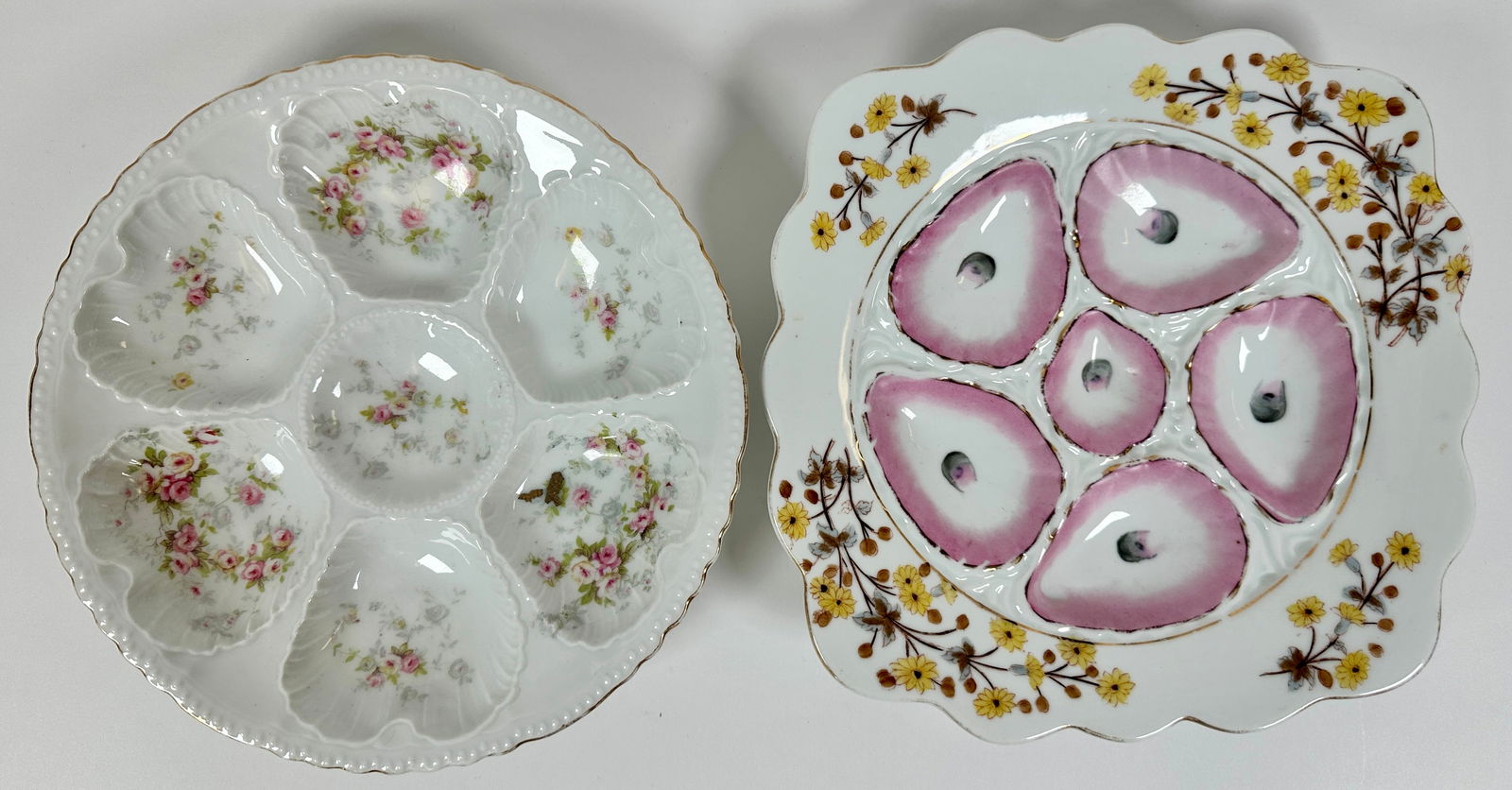 ANTIQUE OYSTER PLATES (1 of 4)