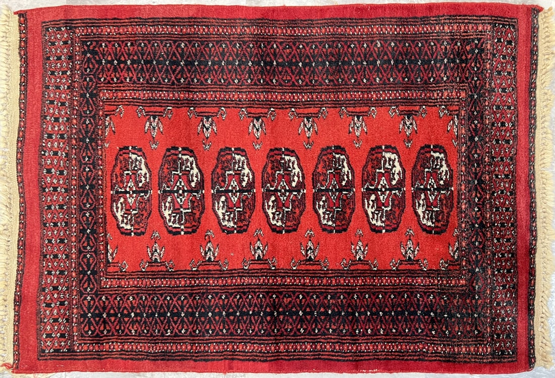 AFGHAN BOKHARA SCATTER CARPET (1 of 1)