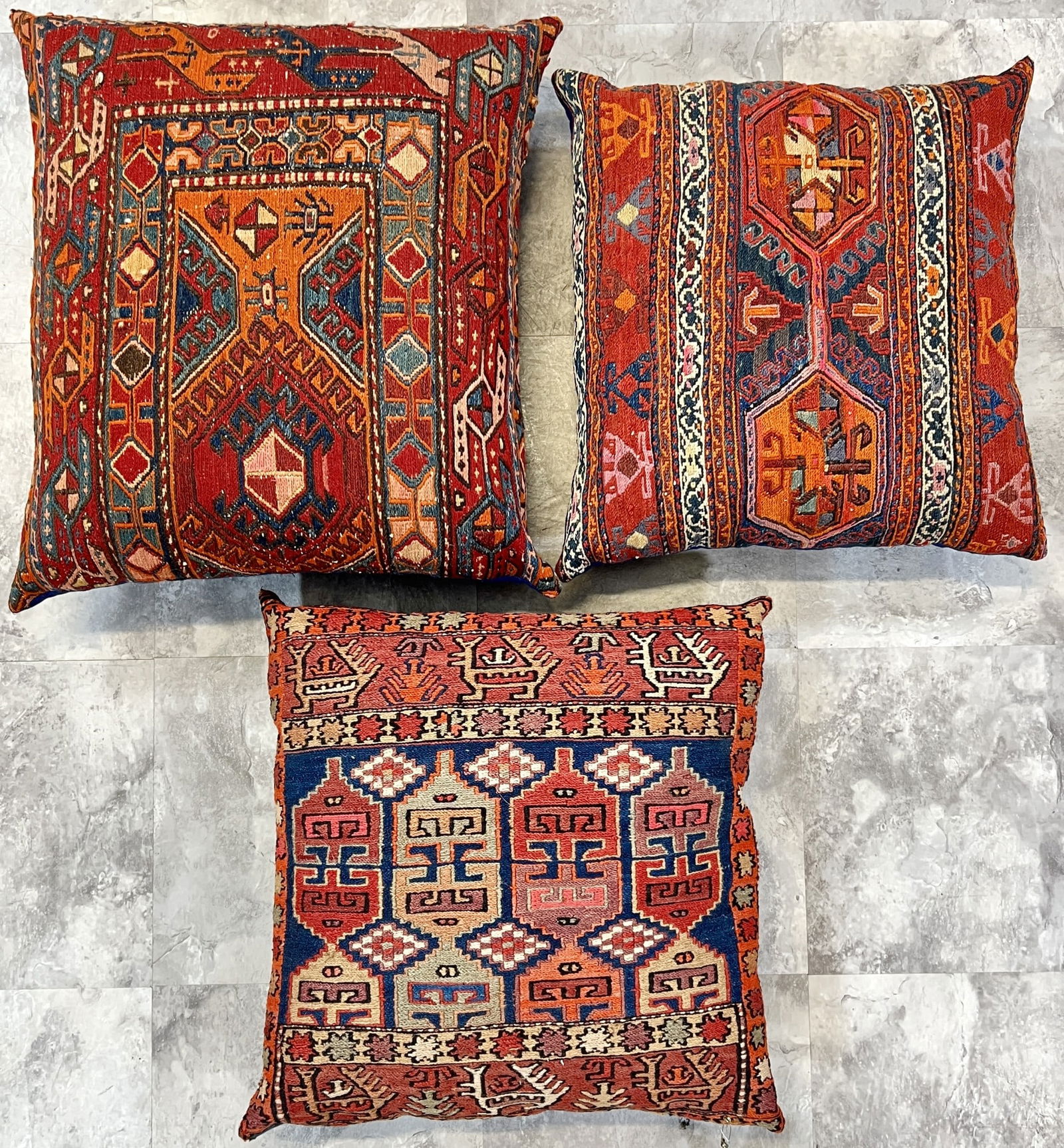 TRIO OF KILIM THROW PILLOWS (1 of 2)
