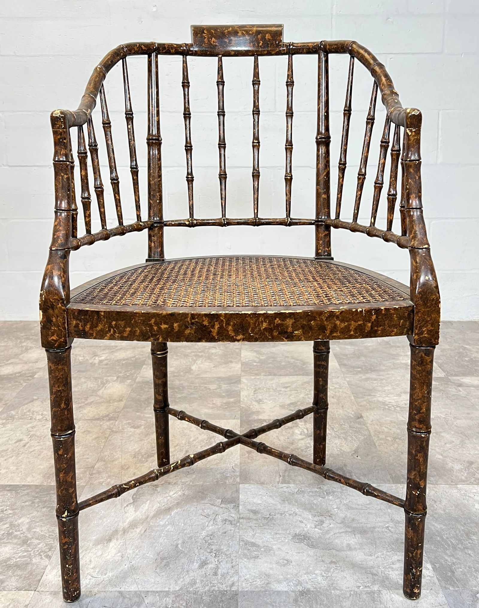 BAKER FAUX BAMBOO CHAIR (1 of 3)