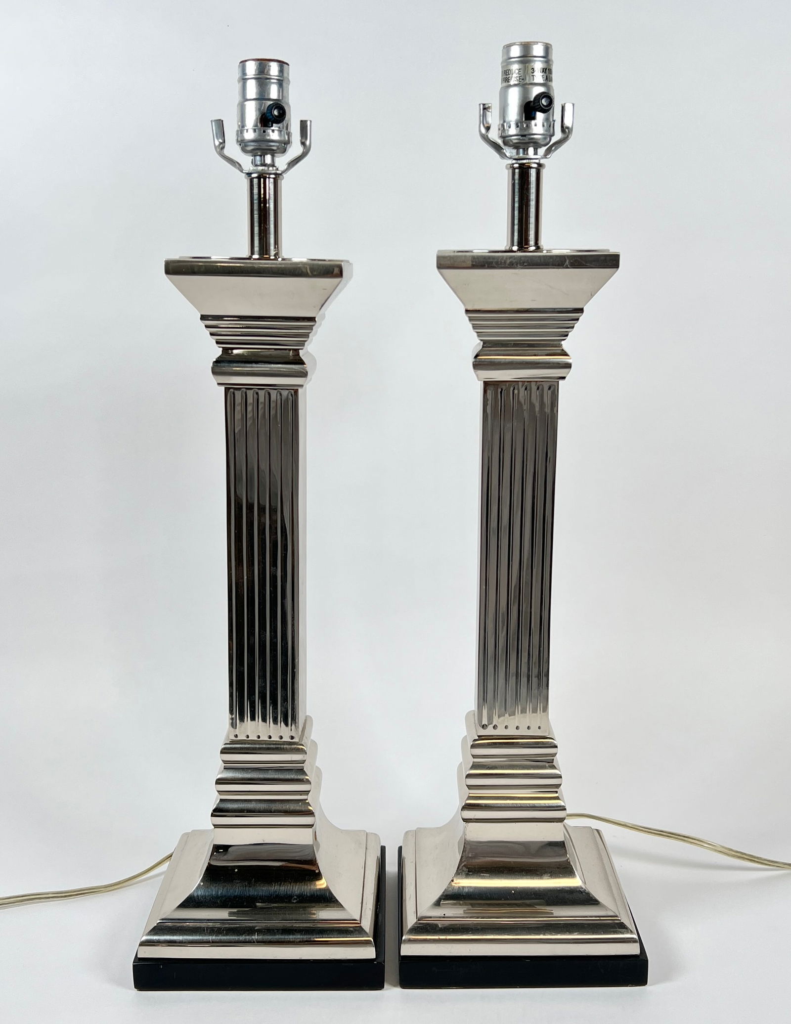 FREDERICK COOPER COLUMN LAMPS: 23" BASE TO SOCKET