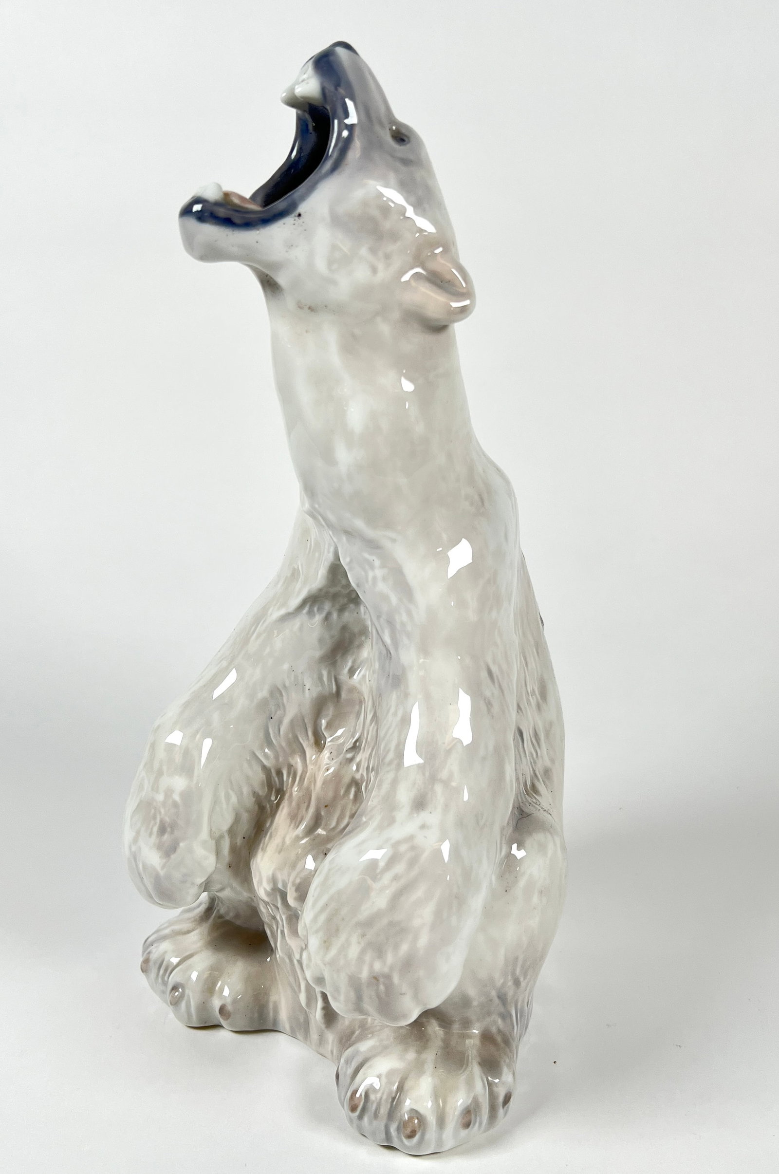 ROYAL COPENHAGEN DENMARK POLAR BEAR: SIGNED. 13"