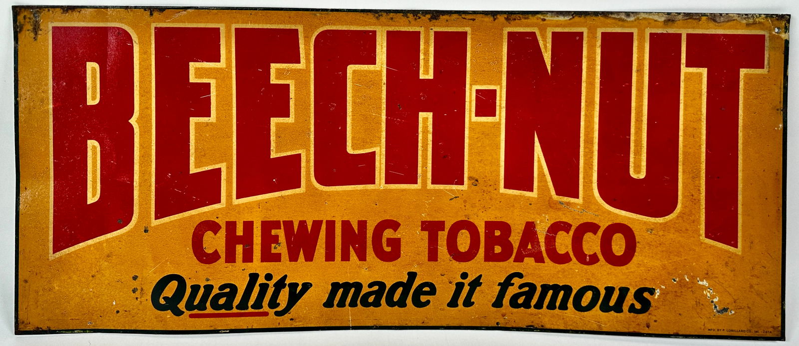 BEECH-NUT CHEWING TOBACCO SIGN (1 of 2)