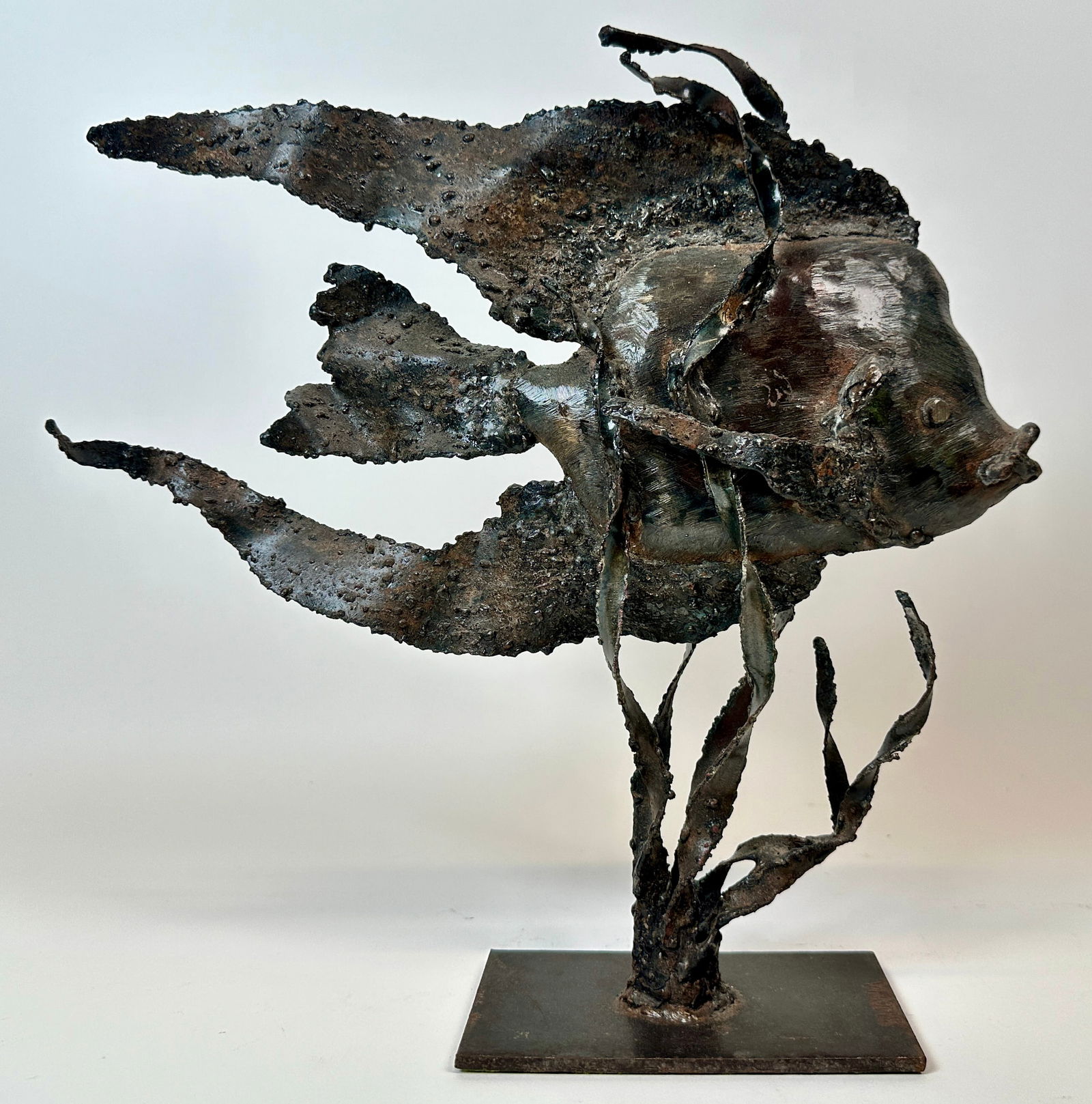 MIKE BUCHA BRUTALIST FISH SCULPTURE (1 of 3)