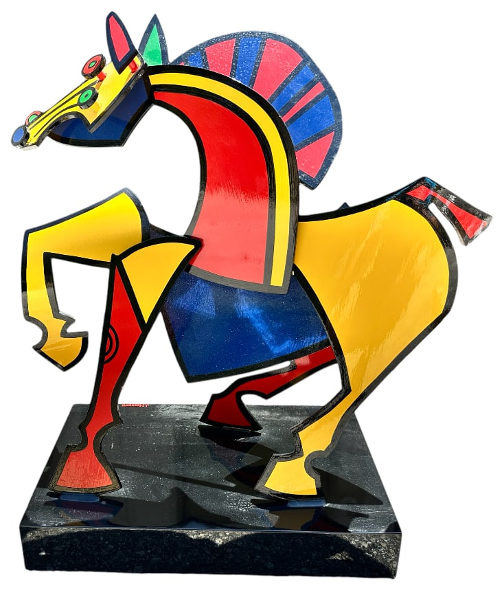 JOSEPH MEERBOTT WHIMSICAL HORSE SCULPTURE (1 of 6)