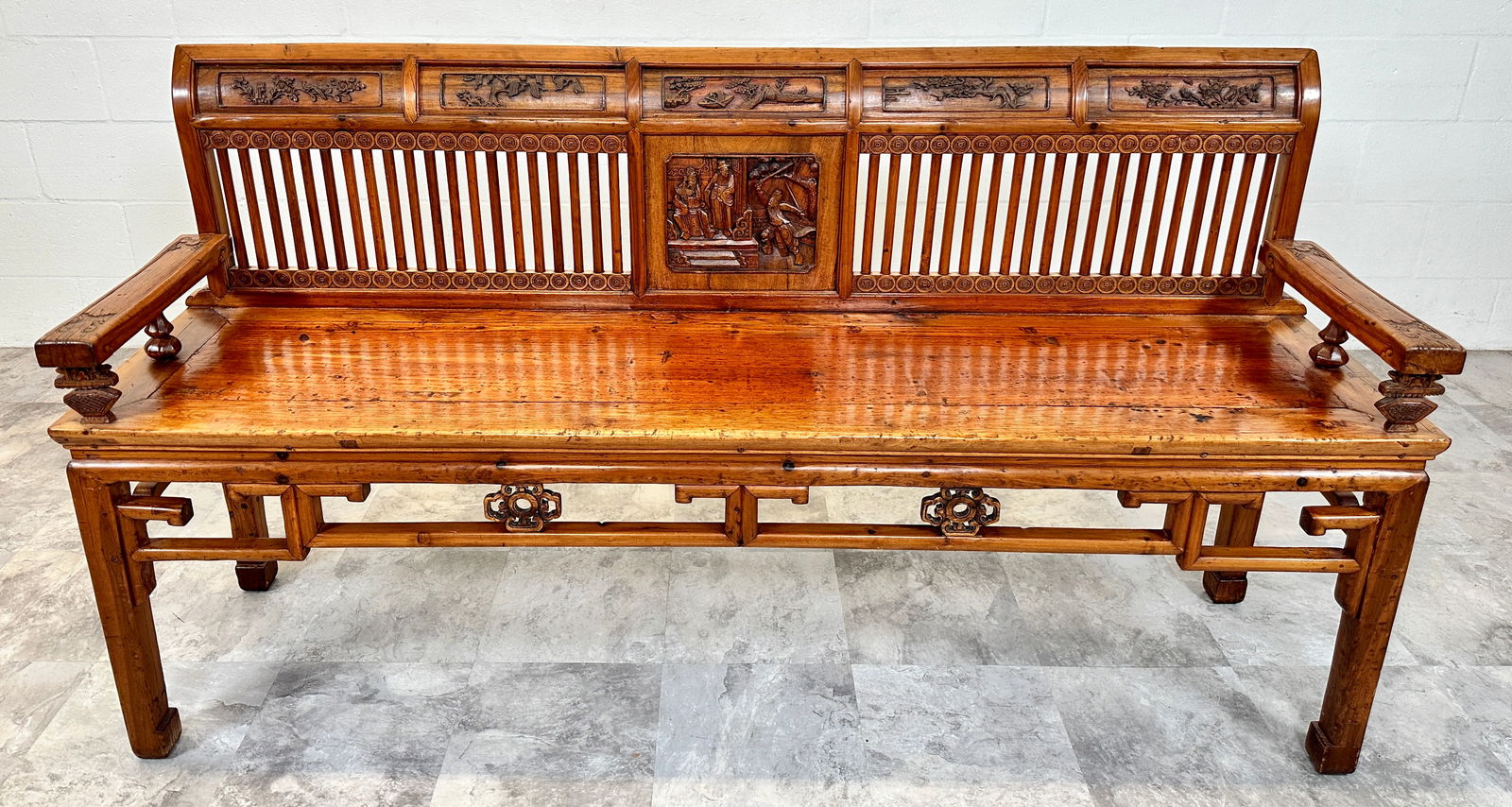 ANTIQUE CHINESE JU WOOD BENCH (1 of 11)