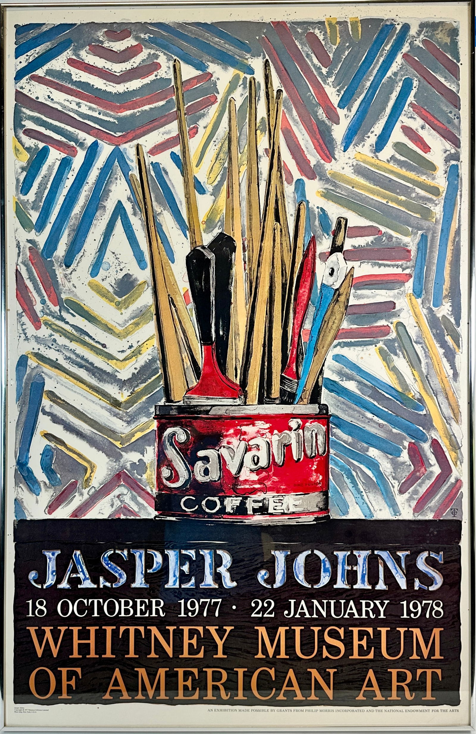 JASPER JOHN EXHIBITION POSTER (1 of 1)
