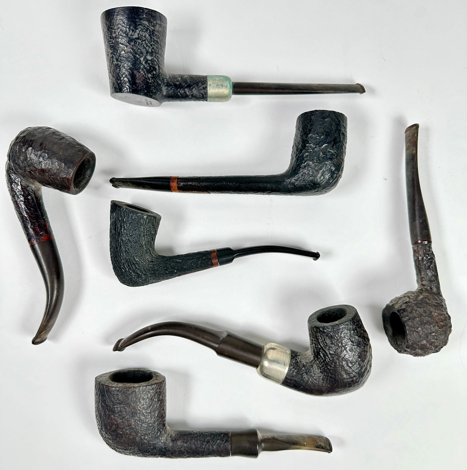 TOBACCO PIPE COLLECTION: AULD ERIN, KRISWILL CHIEF, DON, SCANDIA 702, PETERSONS AND OTHERS