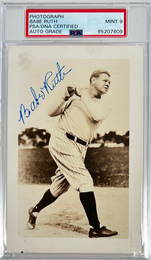 BABE RUTH PSA/DNA AUTOGRAPH PHOTOGRAPH