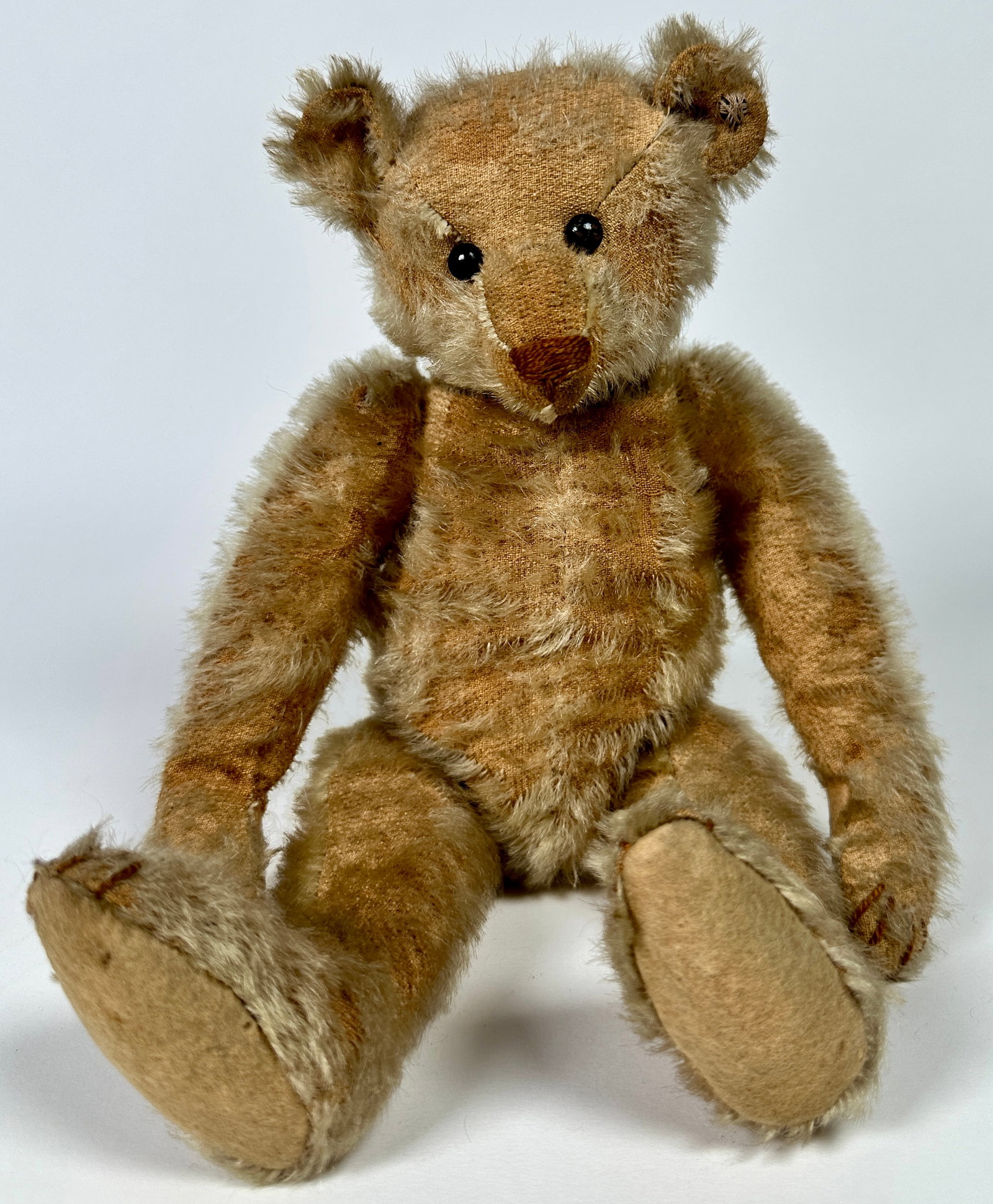 STEIFF - ANTIQUE TEDDY BEAR: C.1907-09 ANTIQUE TEDDY BEAR, 12"H