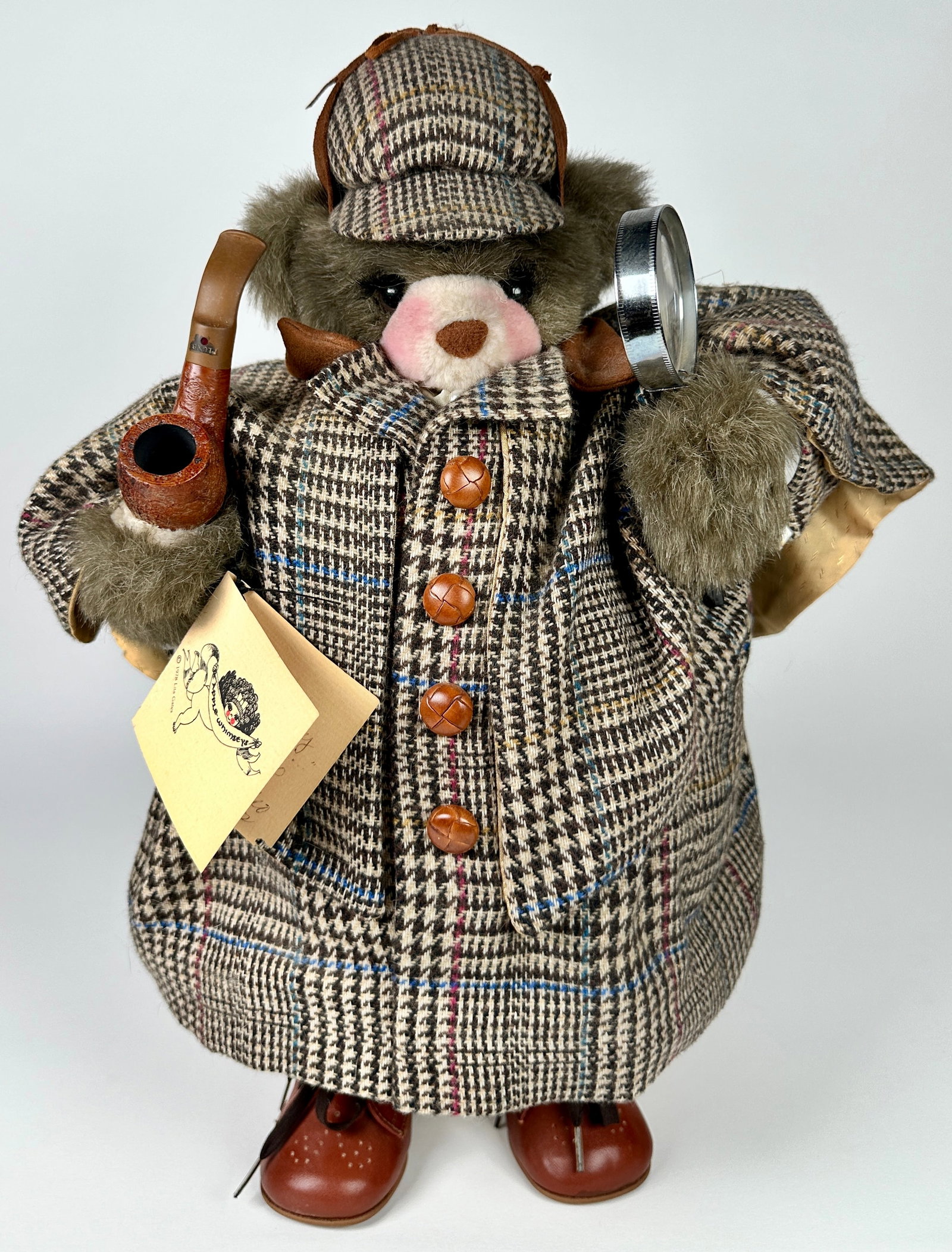 APPLE WHIMSEYS - SHERLOCK HOLMES: "ELEMENTARY MY DEAR WATSON". LIMITED EDITION, #6 OF 100, 1992. 16"H