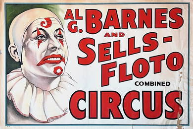 AL G. BARNES AND SELLS-FLOTO COMBINED CIRCUS POSTER