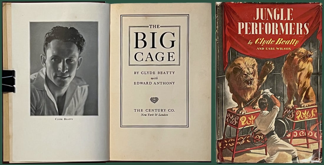 CLYDE BEATTY BOOKS, LOT OF TWO DIFFERENT TITLES (1 of 1)