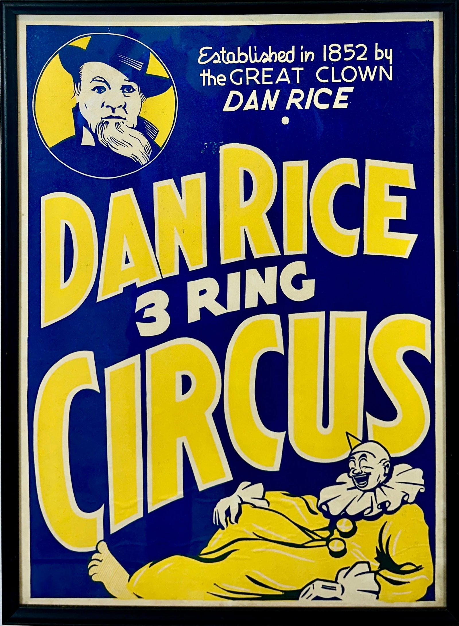 DAN RICE 3 RING CIRCUS POSTER (1 of 1)