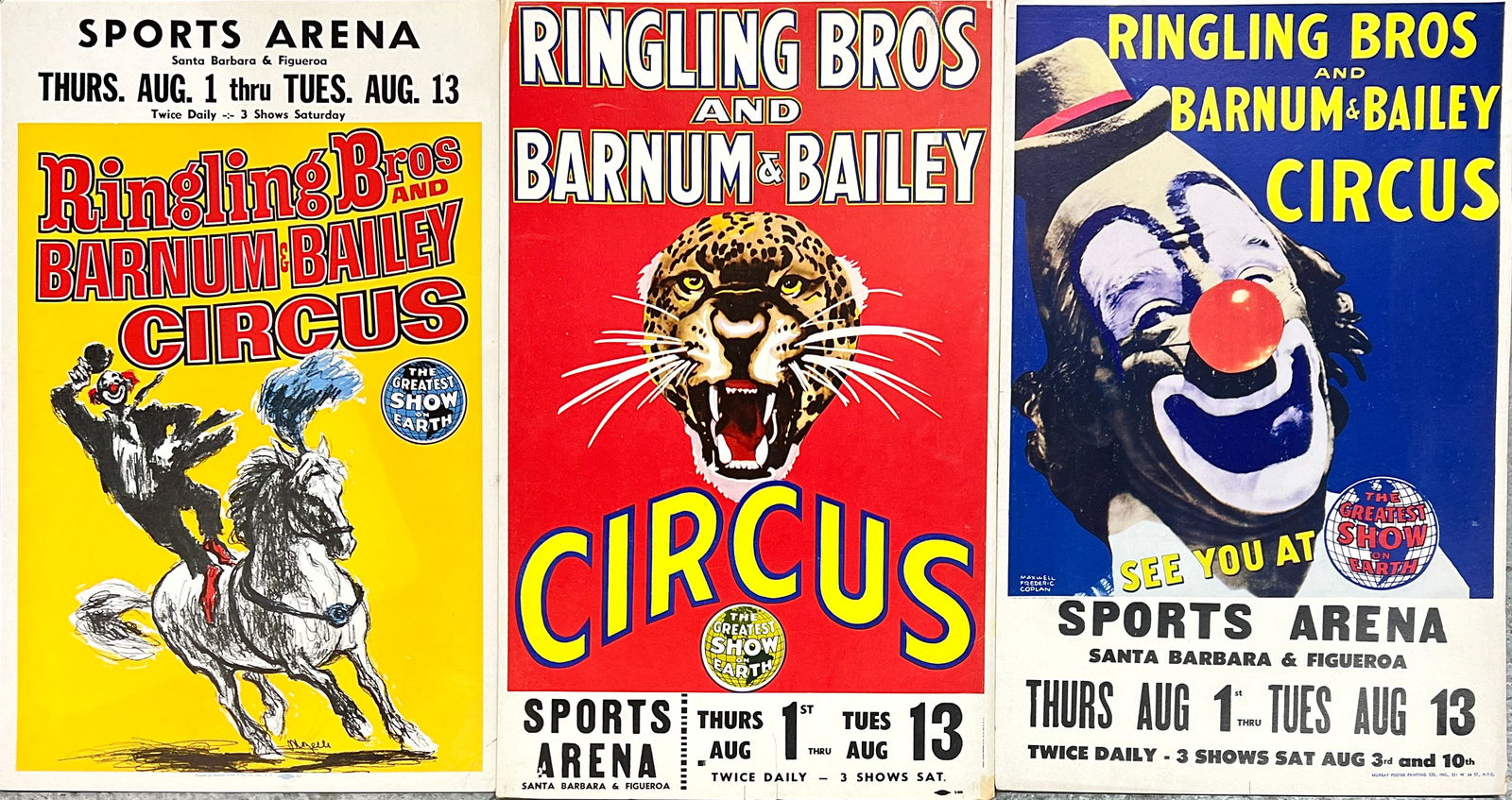 RINGLING BROS. BARNUM BAILEY CIRCUS WINDOW CARDS (1 of 1)